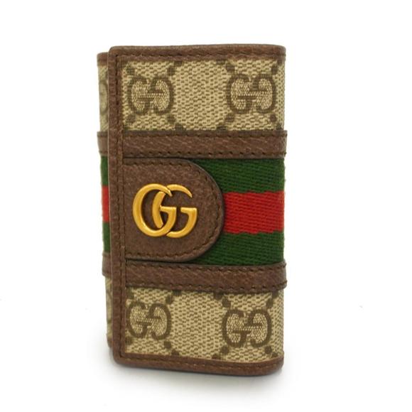 GUCCI Accessories - Gucci Key Case Ophidia 603732 Brown Beige Men's Women's